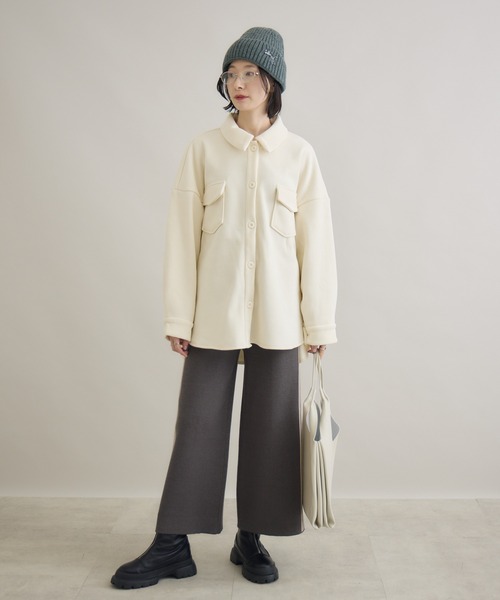 Paradise Picnic(パラダイスピクニック)の「サイドラインニットパンツ(その他パンツ・レディース・グレー/ブラック・FREE)」の15枚目の写真