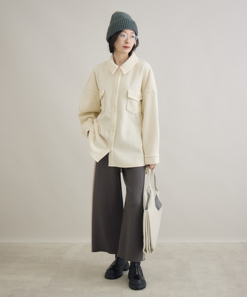 Paradise Picnic(パラダイスピクニック)の「サイドラインニットパンツ(その他パンツ・レディース・グレー/ブラック・FREE)」の16枚目の写真