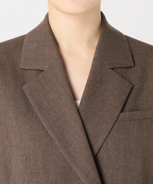 JOURNAL STANDARD relume(ジャーナルスタンダード レリューム)の「《追加2》ツイーディーツイルテーラードダブルジャケット(テーラードジャケット・レディース・ベージュ/ブラウン・38/36)」の7枚目の写真