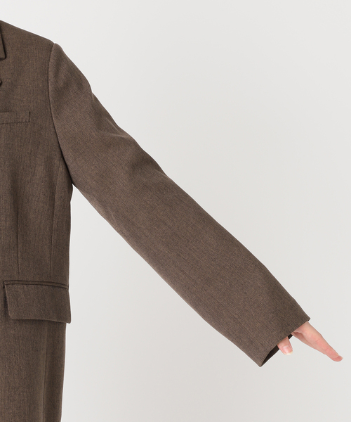 JOURNAL STANDARD relume(ジャーナルスタンダード レリューム)の「《追加2》ツイーディーツイルテーラードダブルジャケット(テーラードジャケット・レディース・ベージュ/ブラウン・38/36)」の9枚目の写真