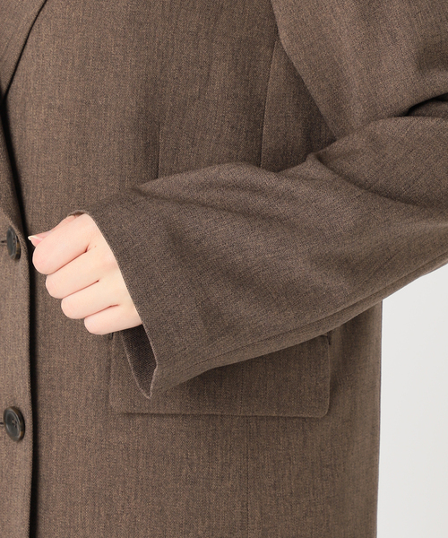 JOURNAL STANDARD relume(ジャーナルスタンダード レリューム)の「《追加2》ツイーディーツイルテーラードダブルジャケット(テーラードジャケット・レディース・ベージュ/ブラウン・38/36)」の10枚目の写真