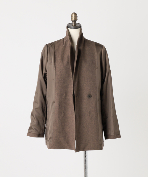 JOURNAL STANDARD relume(ジャーナルスタンダード レリューム)の「《追加2》ツイーディーツイルテーラードダブルジャケット(テーラードジャケット・レディース・ベージュ/ブラウン・38/36)」の15枚目の写真