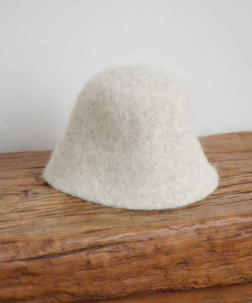 casita(RETRO GIRL)(カシータ)の「Fファーベルハット(ハット・レディース・オフホワイト/チャコールグレー/ブラウン・ONE SIZE)」の7枚目の写真