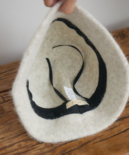 casita(RETRO GIRL)(カシータ)の「Fファーベルハット(ハット・レディース・オフホワイト/チャコールグレー/ブラウン・ONE SIZE)」の9枚目の写真