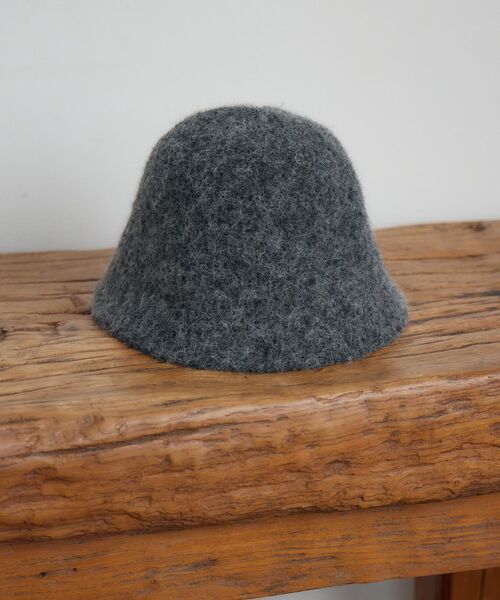 casita(RETRO GIRL)(カシータ)の「Fファーベルハット(ハット・レディース・オフホワイト/チャコールグレー/ブラウン・ONE SIZE)」の14枚目の写真