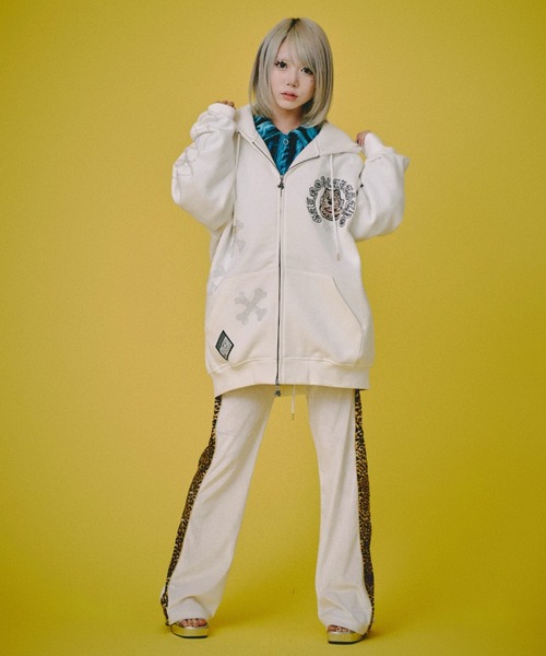 （即発送）ガルフィー GALFY ピカピカ骨骨 パーカー Lサイズ 完売品 セール】【GALFY】ピカピカ骨骨パーカー（パーカー）｜GALFY