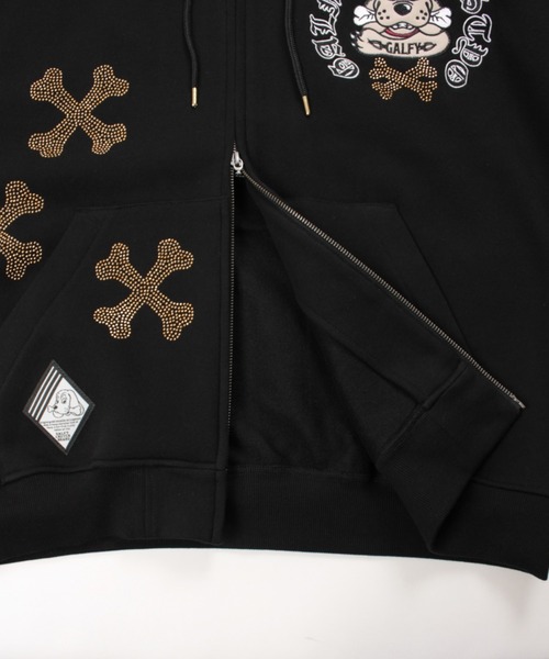 （即発送）ガルフィー GALFY ピカピカ骨骨 パーカー Lサイズ 完売品 セール】【GALFY】ピカピカ骨骨パーカー（パーカー）｜GALFY