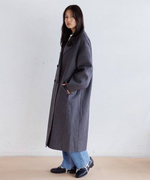 LE GLAZIK（ルグラジック）の「LE GLAZIK ウール ダブルフェイスコート（その他アウター・レディース・グレー/ブラック/ネイビー・36）」の14枚目の写真