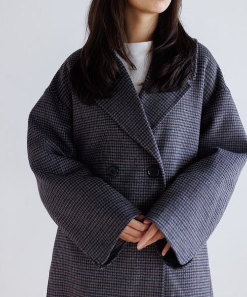 LE GLAZIK（ルグラジック）の「LE GLAZIK ウール ダブルフェイスコート（その他アウター・レディース・グレー/ブラック/ネイビー・36）」の9枚目の写真