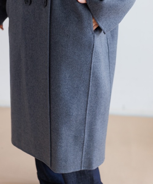 LE GLAZIK（ルグラジック）の「LE GLAZIK ウール ダブルフェイスコート（その他アウター・レディース・グレー/ブラック/ネイビー・36）」の21枚目の写真