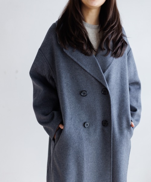 LE GLAZIK（ルグラジック）の「LE GLAZIK ウール ダブルフェイスコート（その他アウター・レディース・グレー/ブラック/ネイビー・36）」の22枚目の写真