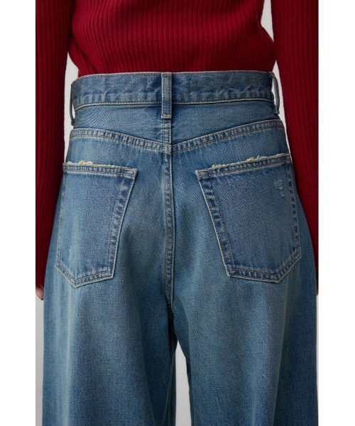 AZUL by moussy(アズールバイマウジー)の「AZUL DENIM リペアワイドデニム(デニムパンツ・レディース・ライトブルー/ライトブラック・SMALL/MEDIUM)」の21枚目の写真