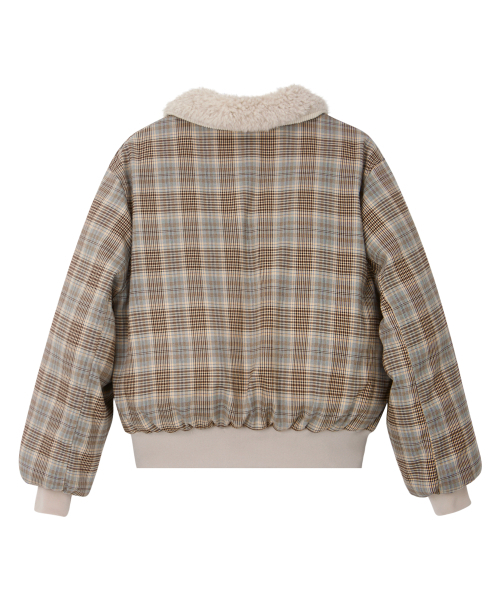 BITTER CELLS（ビターセルズ）の「ウィティプファージャケット-ブルーチェック（ダウンジャケット/コート・レディース・その他・FREE）」の4枚目の写真