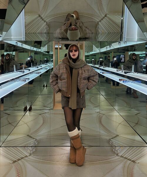 BITTER CELLS（ビターセルズ）の「ウィティプファージャケット-ブルーチェック（ダウンジャケット/コート・レディース・その他・FREE）」の8枚目の写真