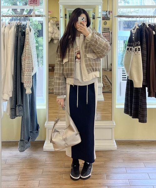 BITTER CELLS（ビターセルズ）の「ウィティプファージャケット-ブルーチェック（ダウンジャケット/コート・レディース・その他・FREE）」の11枚目の写真