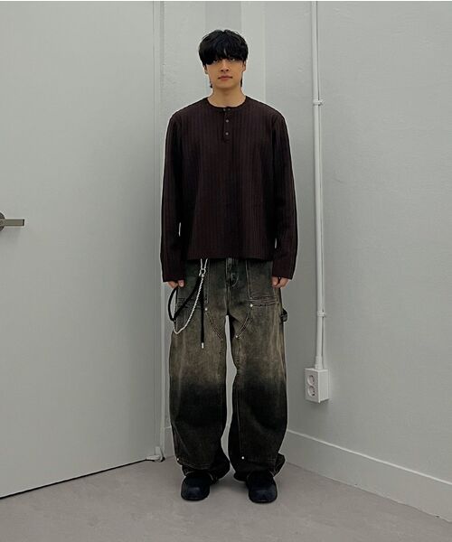 Millo Archive（ミロ アーカイブ）の「ドラフトヘンリーネックニット[ブラック]（ニット/セーター・メンズ・その他・X-LARGE/MEDIUM/LARGE）」の10枚目の写真