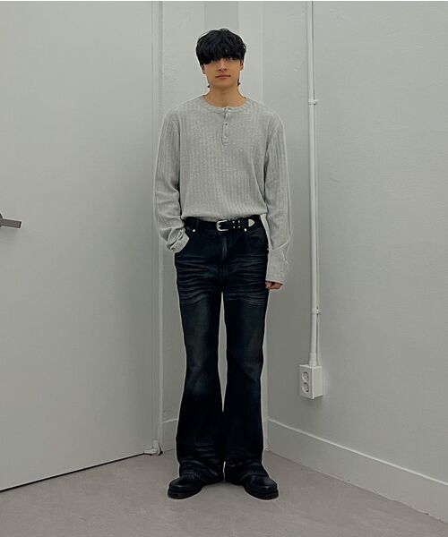 Millo Archive（ミロ アーカイブ）の「ドラフトヘンリーネックニット[ブラック]（ニット/セーター・メンズ・その他・X-LARGE/MEDIUM/LARGE）」の11枚目の写真