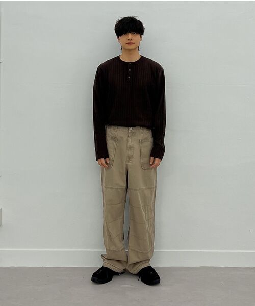Millo Archive（ミロ アーカイブ）の「ドラフトヘンリーネックニット[ブラック]（ニット/セーター・メンズ・その他・X-LARGE/MEDIUM/LARGE）」の17枚目の写真