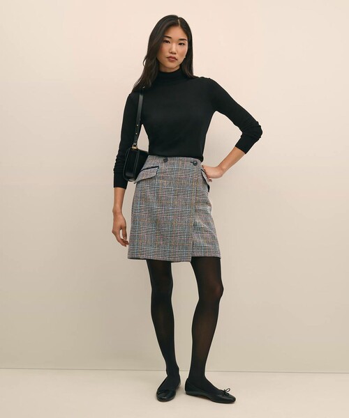 BROOKS BROTHERS（ブルックスブラザーズ）の「ウール　マルチカラーチェック　ラップスカート（スカート・レディース・マルチ・0/2/4/6/8）」の3枚目の写真