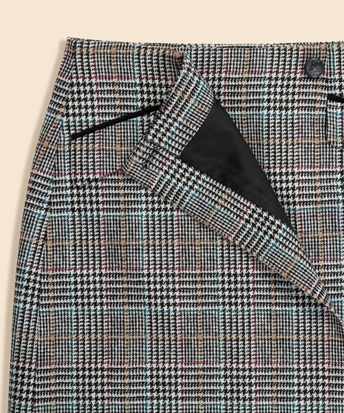BROOKS BROTHERS（ブルックスブラザーズ）の「ウール　マルチカラーチェック　ラップスカート（スカート・レディース・マルチ・0/2/4/6/8）」の7枚目の写真