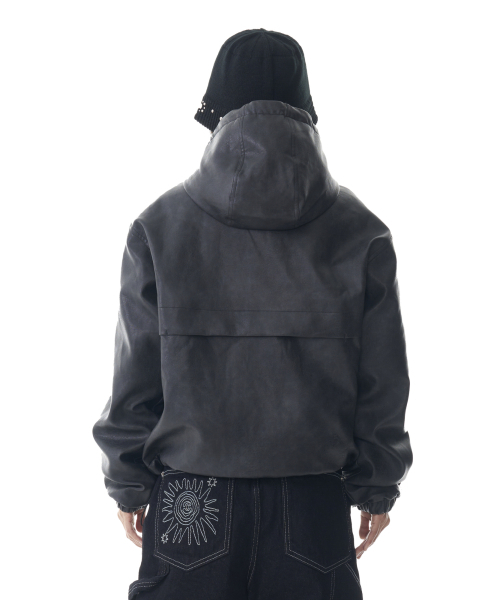 AAKAM(アーカム)の「Leather Puffer Jacket (Black)(ダウンジャケット/コート・レディース・その他・1/2)」の7枚目の写真
