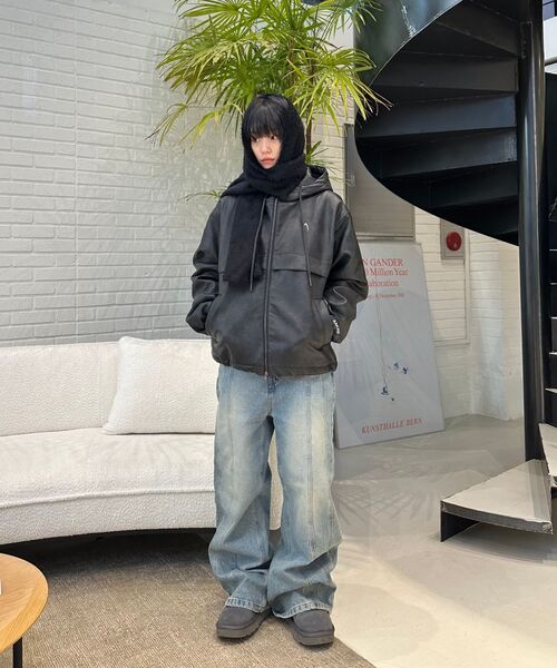 AAKAM(アーカム)の「Leather Puffer Jacket (Black)(ダウンジャケット/コート・レディース・その他・1/2)」の14枚目の写真