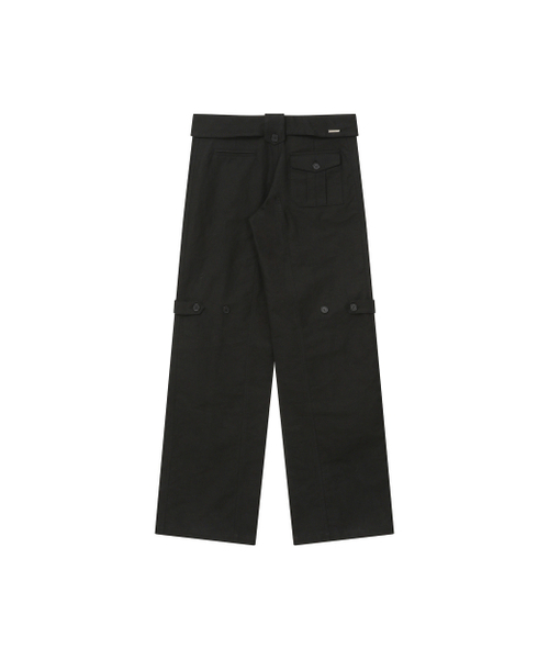 Miseki SEOUL(ミセキソウル)の「belted folding wide pants BLACK(その他パンツ・レディース・その他・1/2)」の3枚目の写真