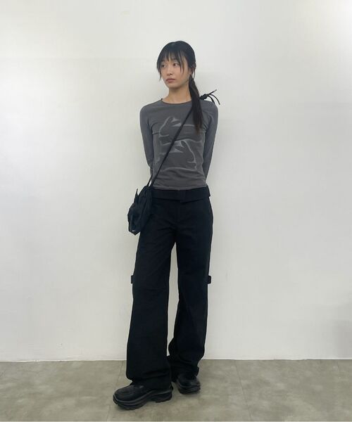 Miseki SEOUL(ミセキソウル)の「belted folding wide pants BLACK(その他パンツ・レディース・その他・1/2)」の7枚目の写真