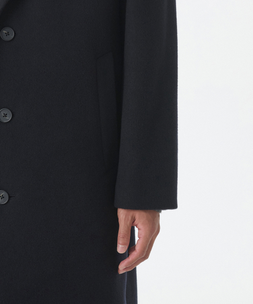 MUSINSA STANDARD（ムシンサスタンダード）の「デイリーシングルコート[ネイビー]（チェスターコート・メンズ・その他・X-LARGE/XX-LARGE/MEDIUM/LARGE）」の4枚目の写真