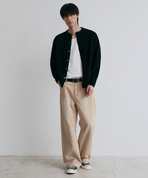 NODU（ノードユー）の「シングルラインラウンドカーディガン[ブラック]（カーディガン/ボレロ・メンズ・その他・MEDIUM/LARGE）」の5枚目の写真