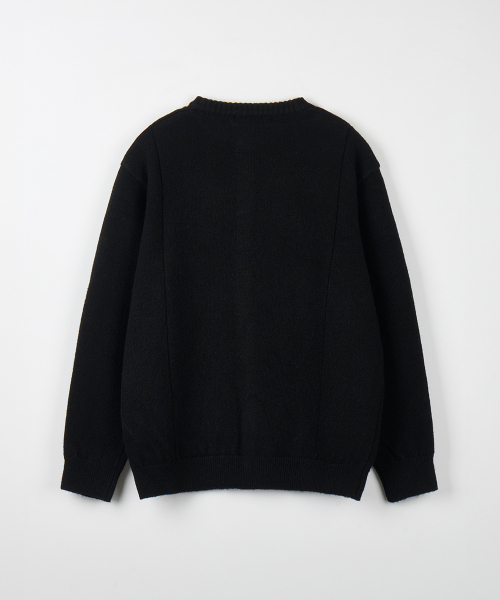 NODU（ノードユー）の「シングルラインラウンドカーディガン[ブラック]（カーディガン/ボレロ・メンズ・その他・MEDIUM/LARGE）」の8枚目の写真