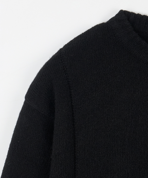 NODU（ノードユー）の「シングルラインラウンドカーディガン[ブラック]（カーディガン/ボレロ・メンズ・その他・MEDIUM/LARGE）」の10枚目の写真