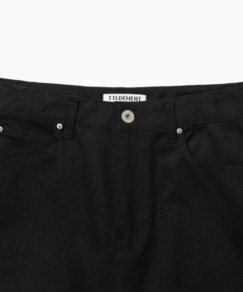 TTUDEMENT（トュードメント）の「COTTON BOOTSCUT PANTS BLACK（その他パンツ・レディース・その他・SMALL）」の5枚目の写真