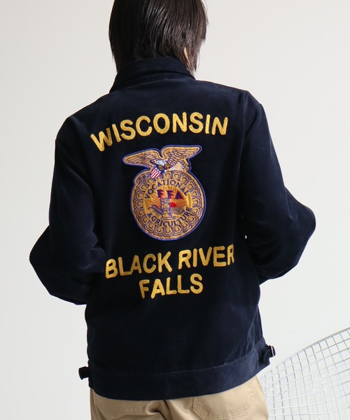 HOUSTON/ヒューストン】CORDUROY EMBROIDERY JACKET (FFA