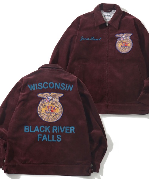 HOUSTON/ヒューストン】CORDUROY EMBROIDERY JACKET (FFA