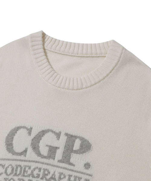 codegraphy（コードグラフィー）の「(Women) Square Round Knit CBEWWKL040（ニット/セーター・レディース・チャコール/ネイビー/クリーム・SMALL/MEDIUM）」の11枚目の写真