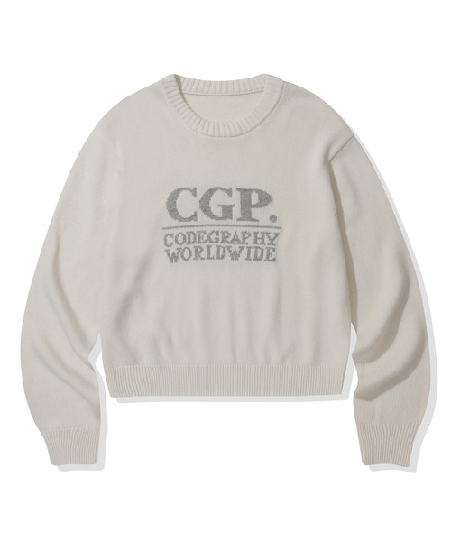 codegraphy（コードグラフィー）の「(Women) Square Round Knit CBEWWKL040（ニット/セーター・レディース・チャコール/ネイビー/クリーム・SMALL/MEDIUM）」の10枚目の写真