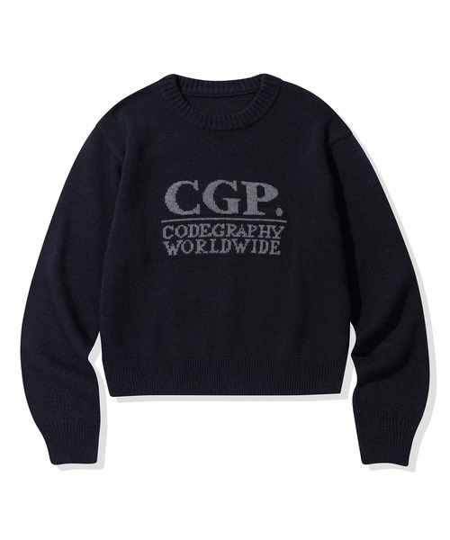 codegraphy（コードグラフィー）の「(Women) Square Round Knit CBEWWKL040（ニット/セーター・レディース・チャコール/ネイビー/クリーム・SMALL/MEDIUM）」の14枚目の写真