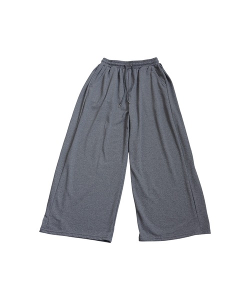 antiqua(アンティカ)の「裏毛 ワイド スウェットパンツ(スウェットパンツ・レディース・チャコールグレー/ブラック・ONESIZE)」の19枚目の写真