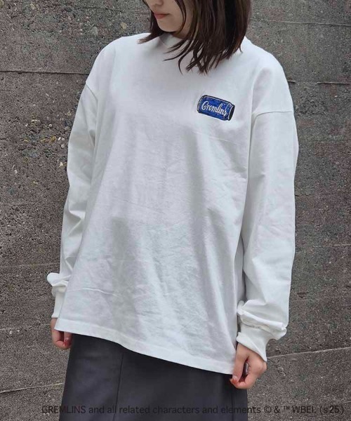 Bleu Bleuet(ブルーブルーエ)の「グレムリンボンバーロンT(Tシャツ/カットソー・レディース・オフホワイト/チャコールグレー・M/L)」の12枚目の写真