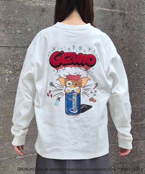Bleu Bleuet(ブルーブルーエ)の「グレムリンボンバーロンT(Tシャツ/カットソー・レディース・オフホワイト/チャコールグレー・M/L)」の15枚目の写真