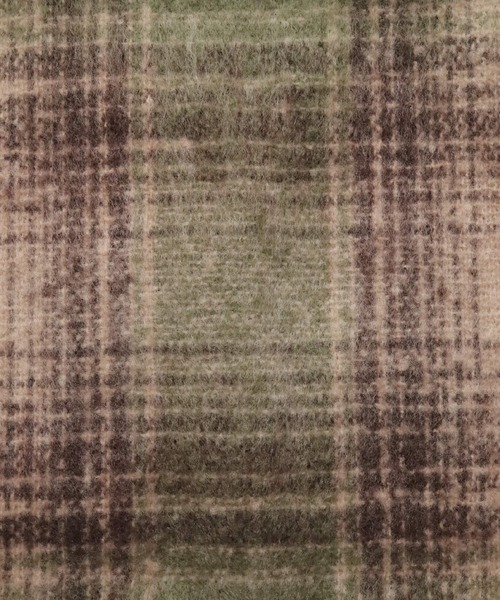 Crisp（クリスプ）の「チェックフリンジマフラー（マフラー・レディース・グリーン/アイボリー/ブルー・FREE）」の15枚目の写真