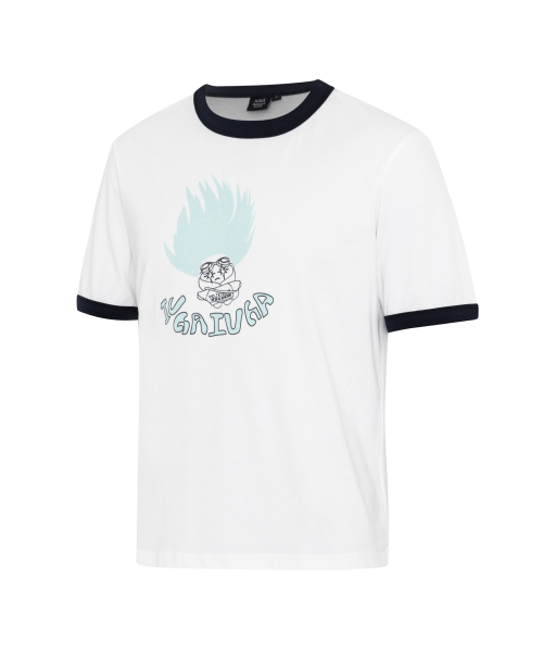 IUGAMAKARAS(イウガマカラス)の「KIDZ Ringer Top (Mint)(Tシャツ/カットソー・レディース・その他・1)」の1枚目の写真