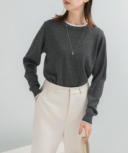 クイーンベル カシミヤ ニット グレー クイーンベル カシミヤ ニット グレー クイーンベル カシミヤ ニット