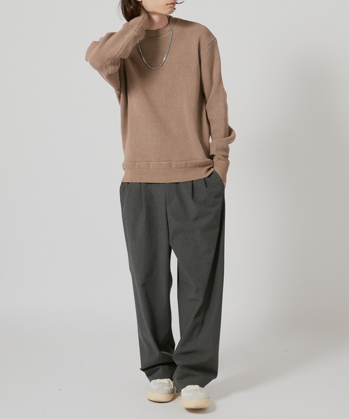 FLISTFIA（フリストフィア）の「FLISTFIA Long Sleeve Sweater / LR05016（スウェット・メンズ・モカ・2/3）」の6枚目の写真
