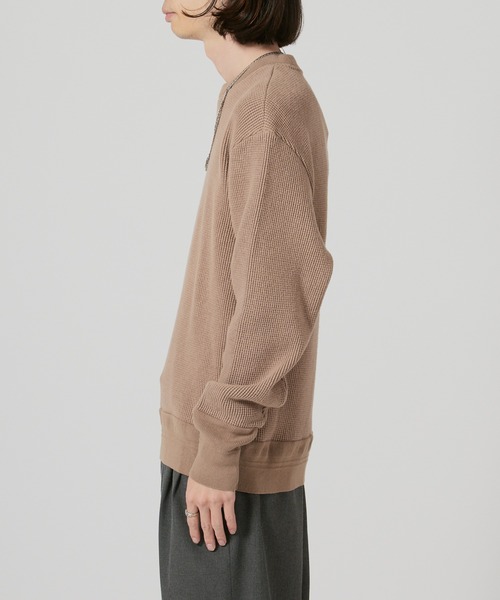 FLISTFIA（フリストフィア）の「FLISTFIA Long Sleeve Sweater / LR05016（スウェット・メンズ・モカ・2/3）」の8枚目の写真