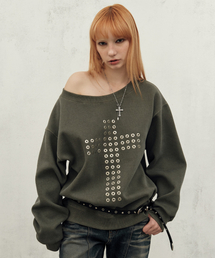 Midnight Move（ミッドナイトムーブ）の「ey cross mtm (khaki)（スウェット）」