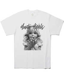 ハッピージェニーアッシュグレーTシャツホワイト