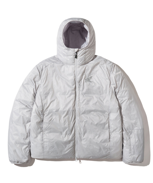 PHYPS MOTORCYCLE（フィップスモーターサイクル）の「H-Tech Non Quilting Hoodie Jacket Silver（ダウンジャケット/コート・レディース・その他・SMALL/MEDIUM/LARGE/X-LARGE）」の22枚目の写真