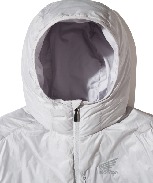 PHYPS MOTORCYCLE（フィップスモーターサイクル）の「H-Tech Non Quilting Hoodie Jacket Silver（ダウンジャケット/コート・レディース・その他・SMALL/MEDIUM/LARGE/X-LARGE）」の16枚目の写真